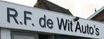 Logo R.F. de Wit Auto's